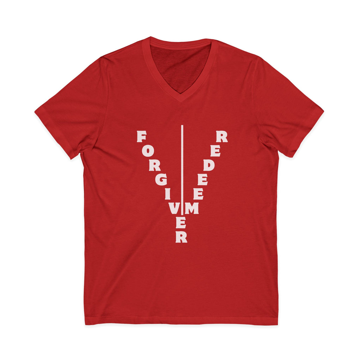 Unisex Jersey Short Sleeve V-Neck Tee