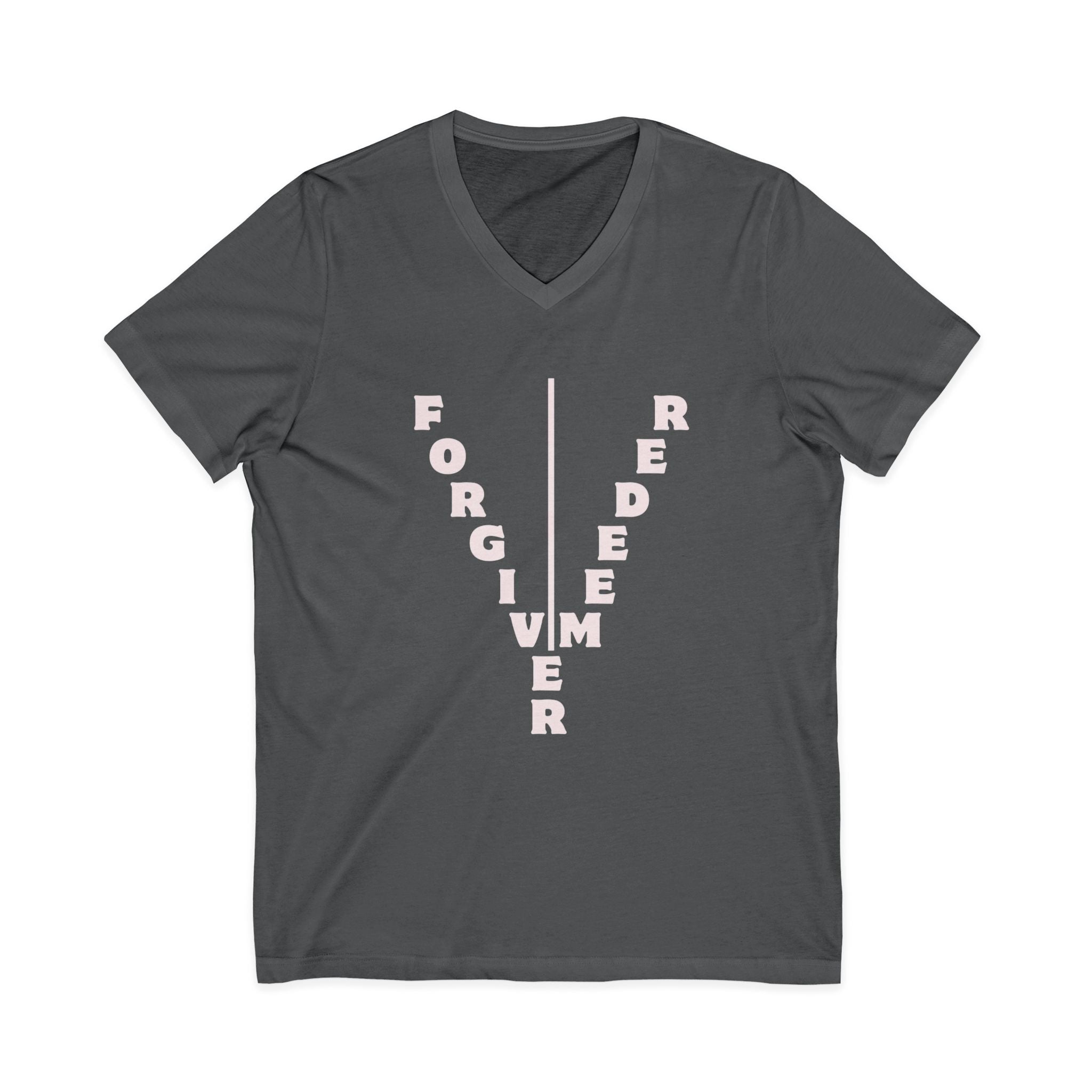 Unisex Jersey Short Sleeve V-Neck Tee