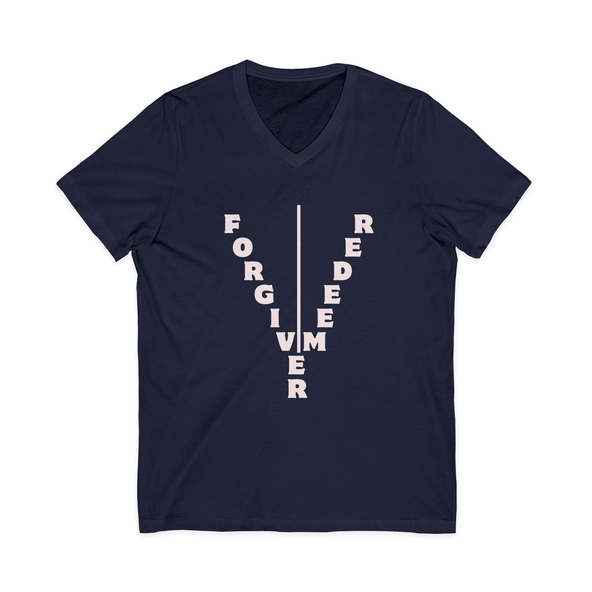 Unisex Jersey Short Sleeve V-Neck Tee