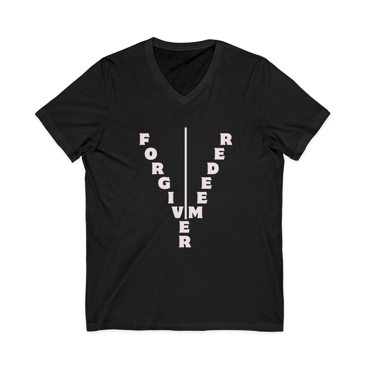 Unisex Jersey Short Sleeve V-Neck Tee