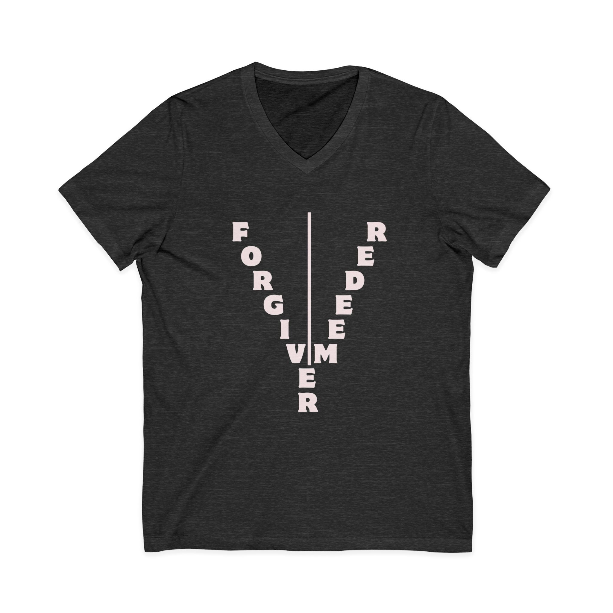 Unisex Jersey Short Sleeve V-Neck Tee