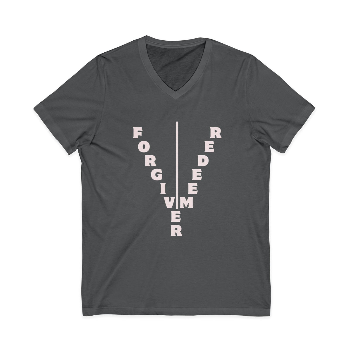 Unisex Jersey Short Sleeve V-Neck Tee
