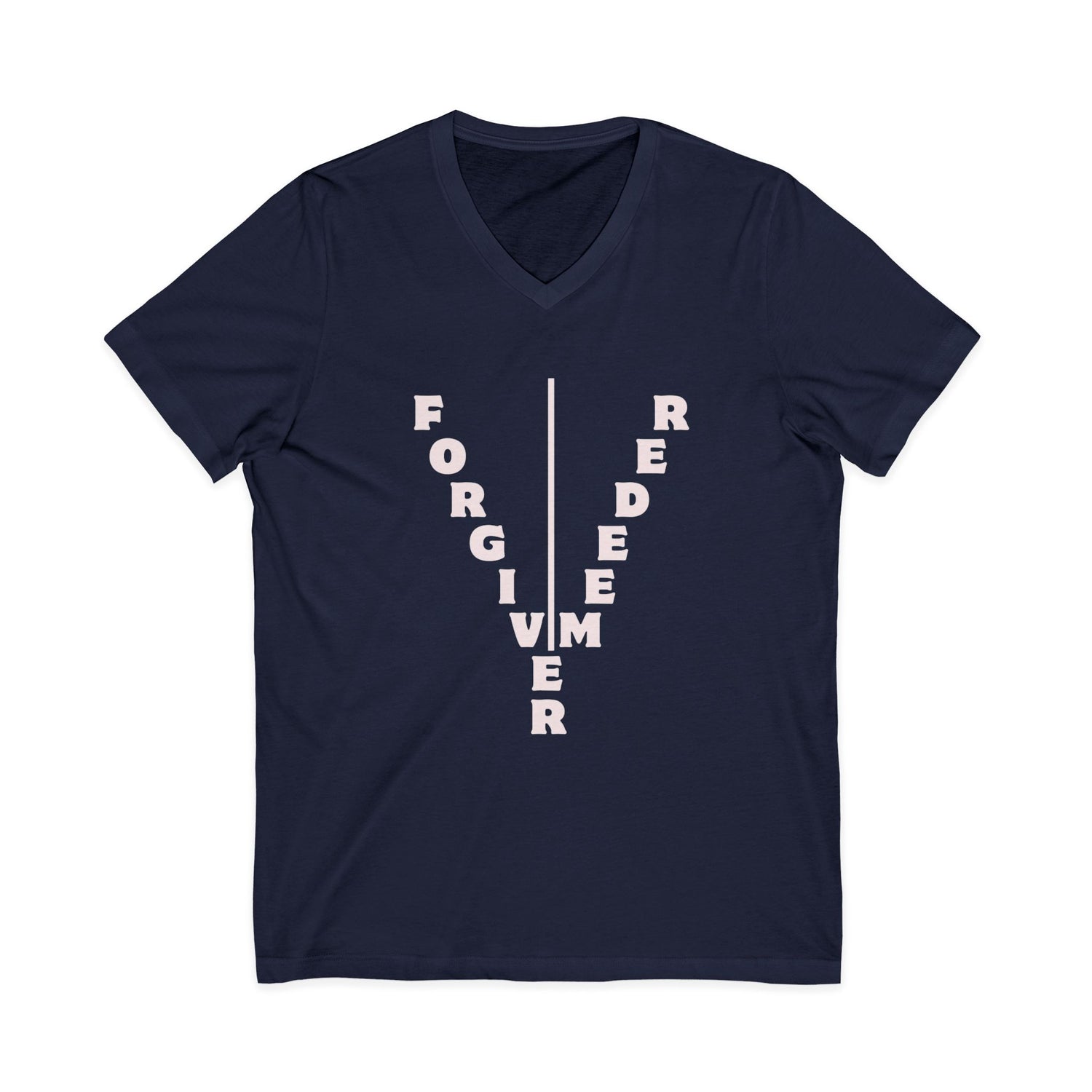 Unisex Jersey Short Sleeve V-Neck Tee