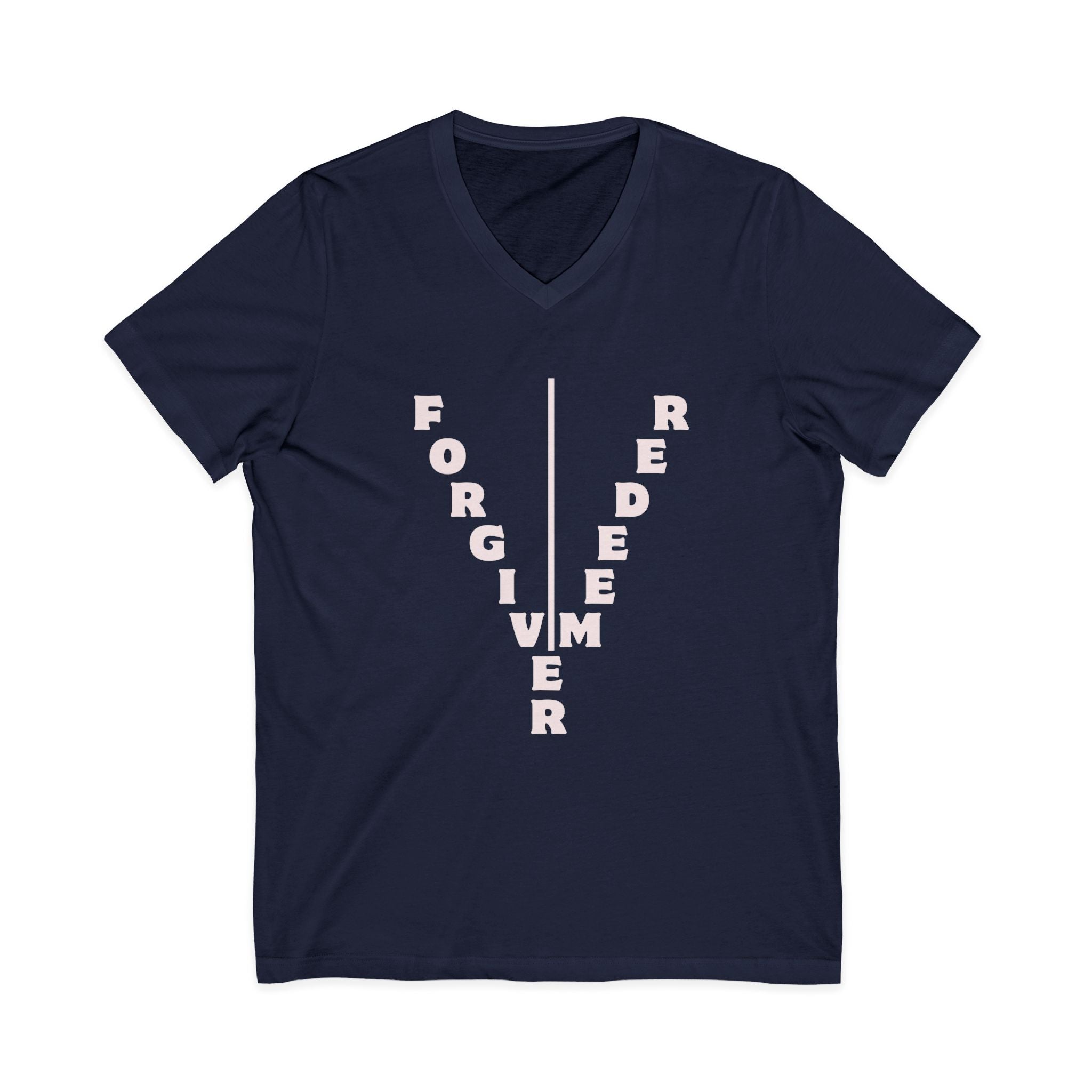 Unisex Jersey Short Sleeve V-Neck Tee