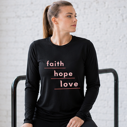 Faith, Hope & Love  - Long Sleeve T-Shirt