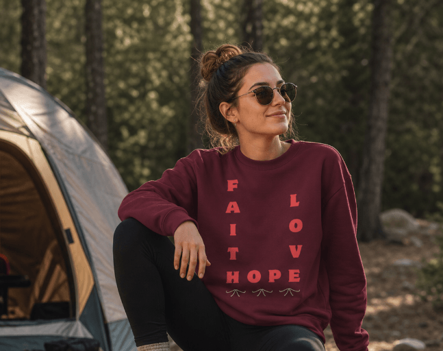 Christian faith sweatshirt