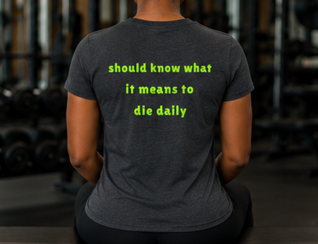 Christian workout t-shirt