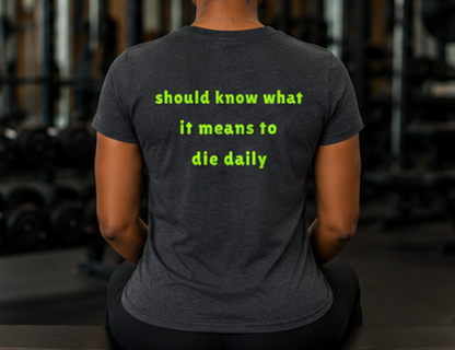 Christian workout t-shirt