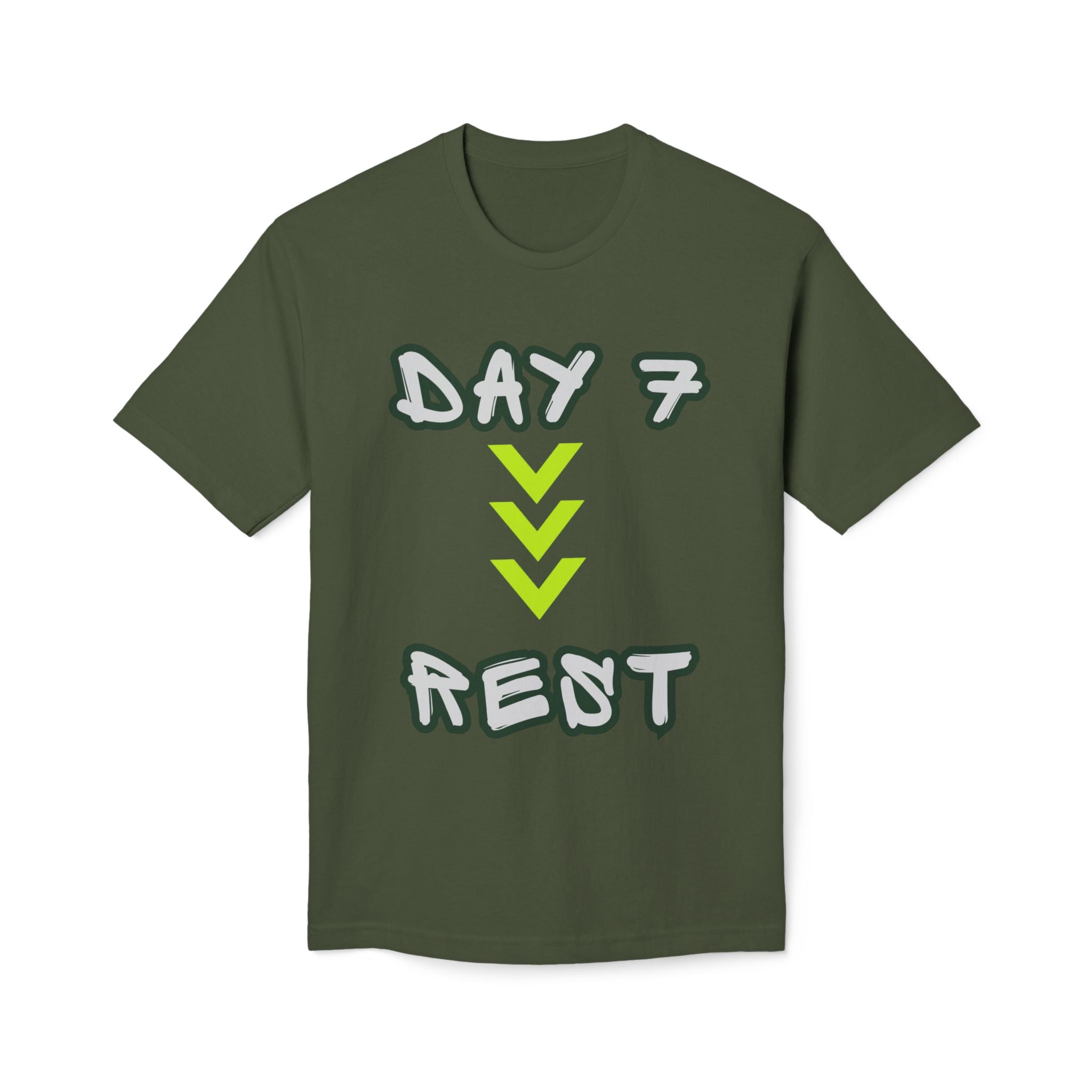 Day 7 Rest T-Shirt — Genesis 2:2 Faith &amp; Sabbath Shirt