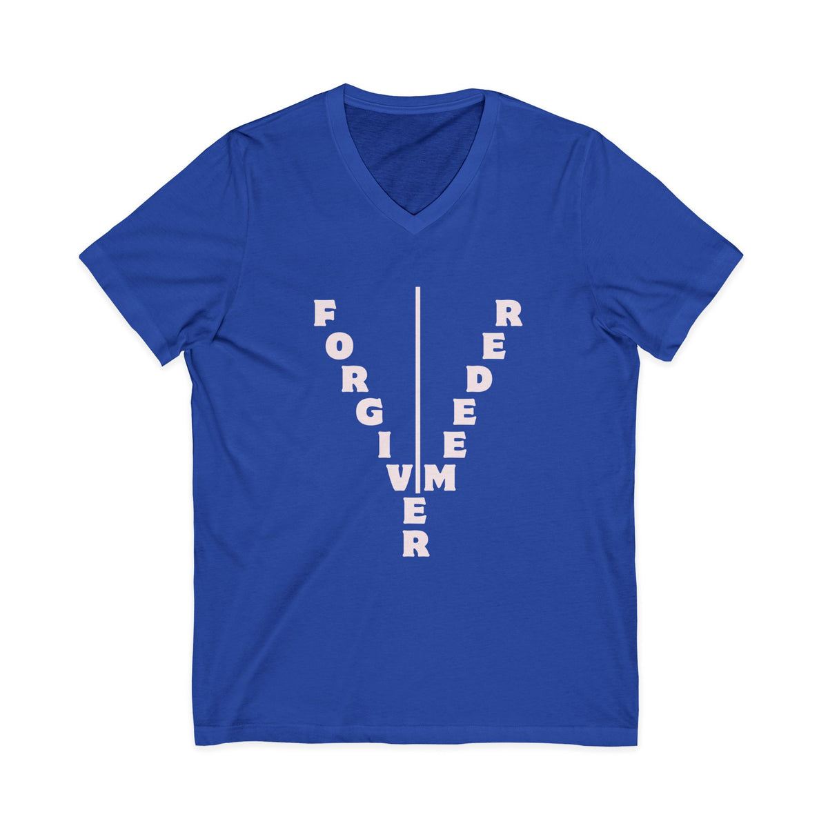 Unisex Jersey Short Sleeve V-Neck Tee