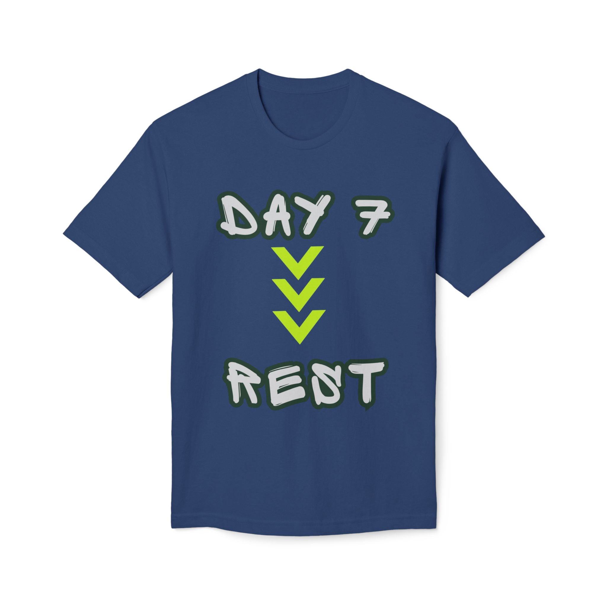 Day 7 Rest T-Shirt — Genesis 2:2 Faith &amp; Sabbath Shirt